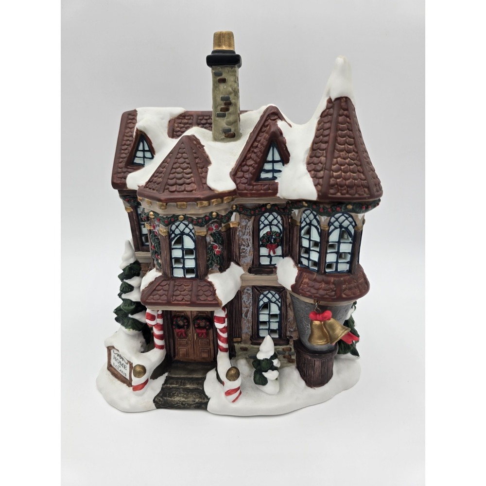 Vtg Kirkland North Pole Christmas Village Santa Claus Home #59979 No Light Cord